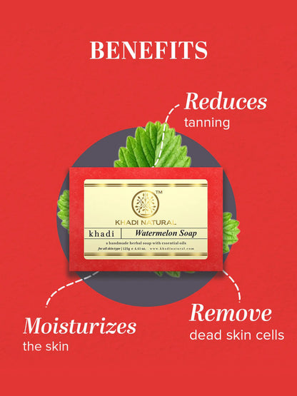 Khadi Natural Watermelon Soap (125g)