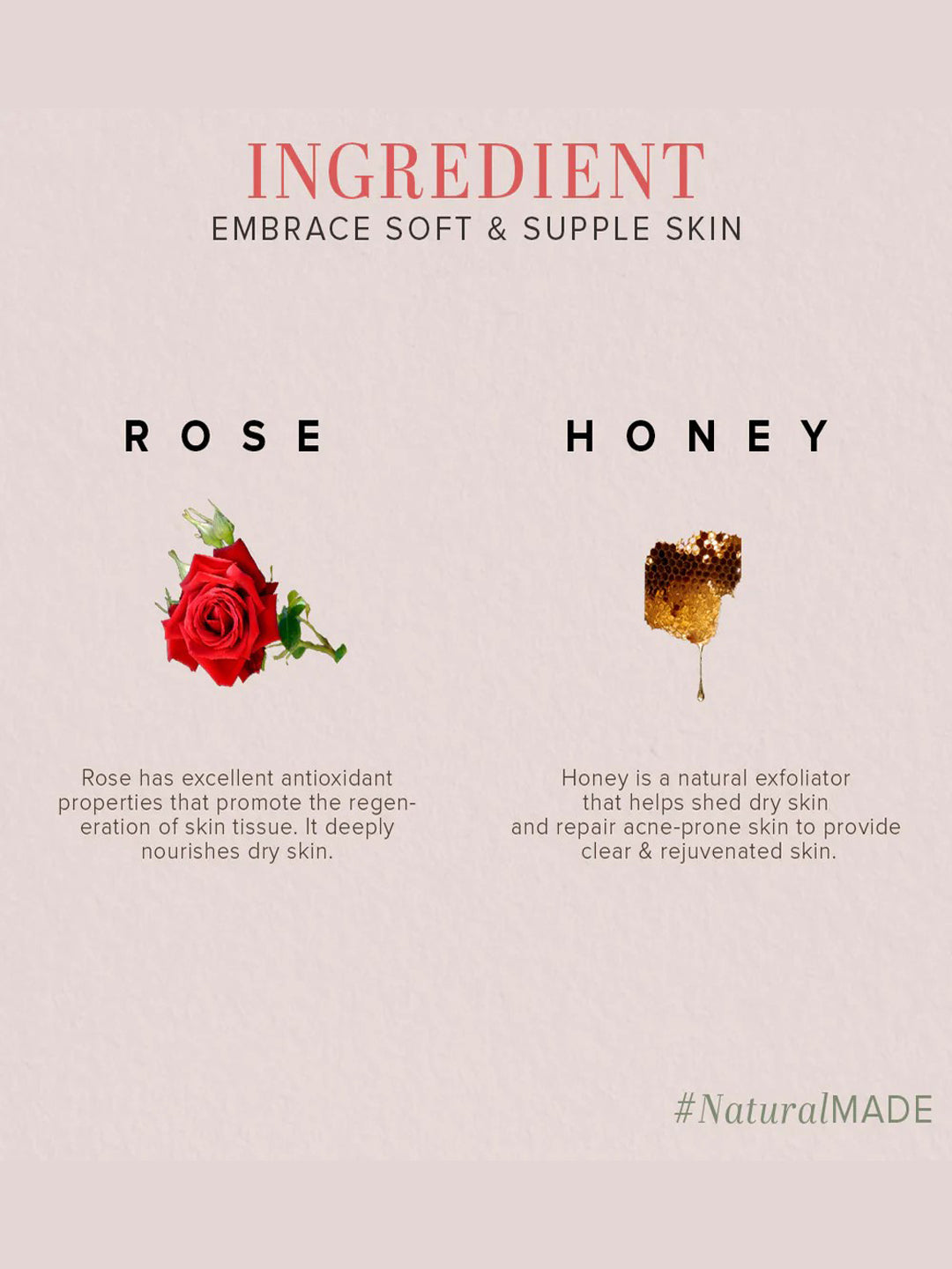 Khadi Natural Rose & Honey Soap (100g)