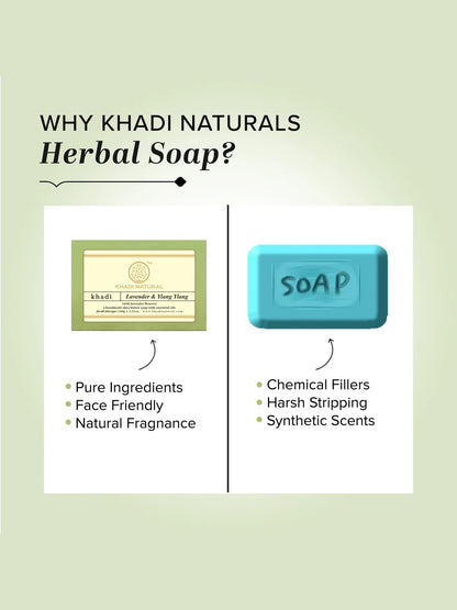 Khadi Natural Lavender & Ylang Ylang Soap (100g)