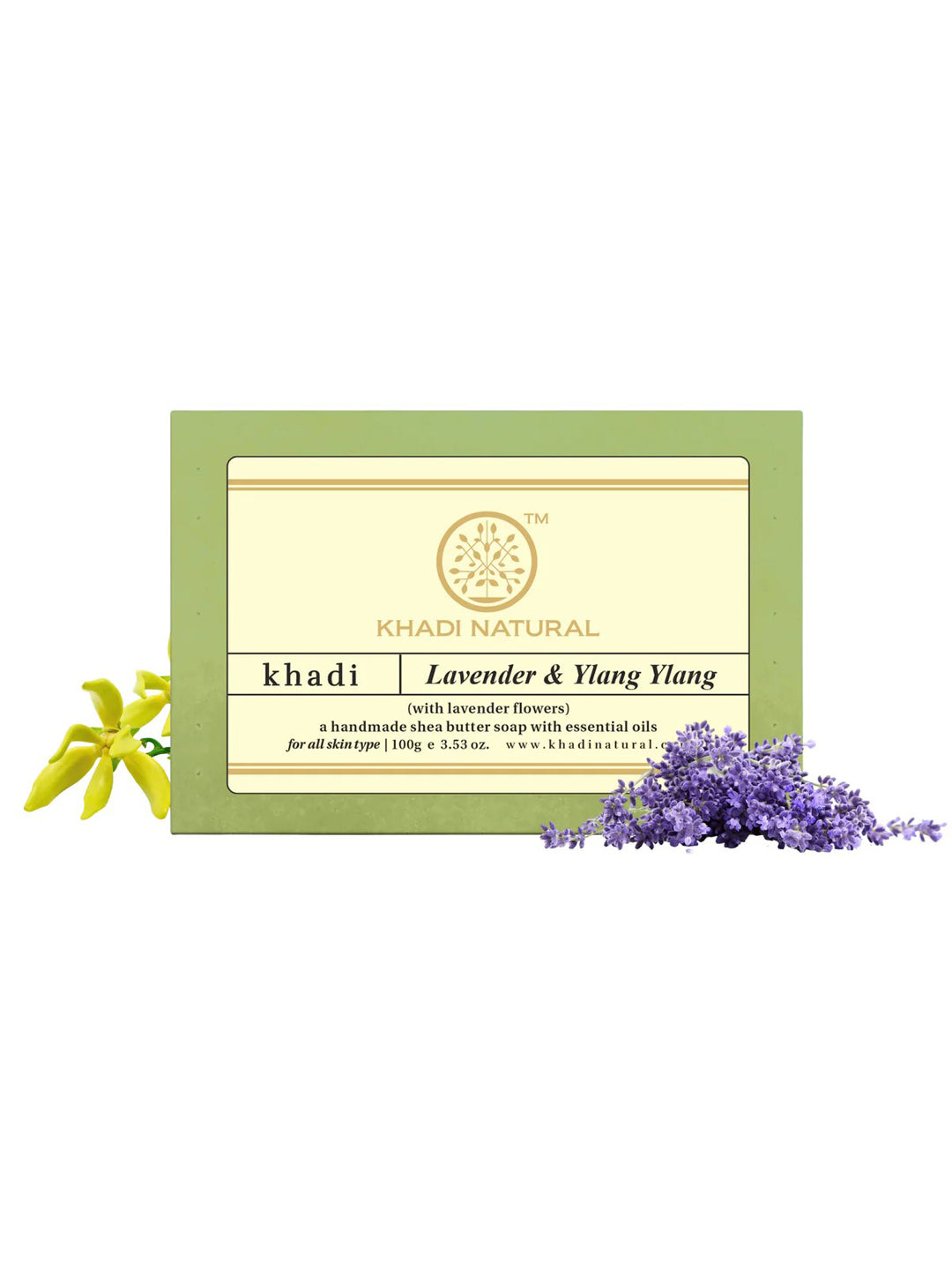 Khadi Natural Lavender & Ylang Ylang Soap (100g)