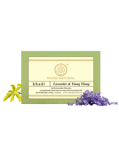 Khadi Natural Lavender & Ylang Ylang Soap (100g)