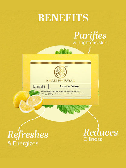 Khadi Natural Lemon Soap (125g)