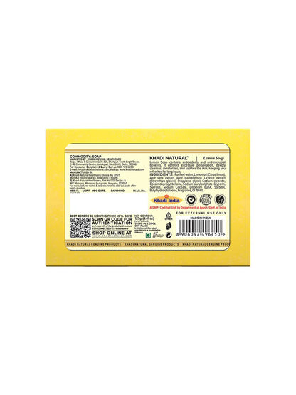 Khadi Natural Lemon Soap (125g)