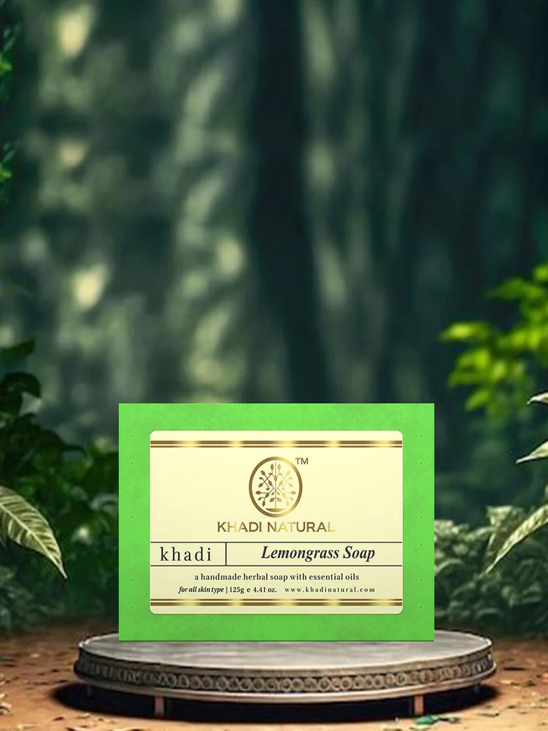 Khadi Natural Lemongrass Soap (125g)