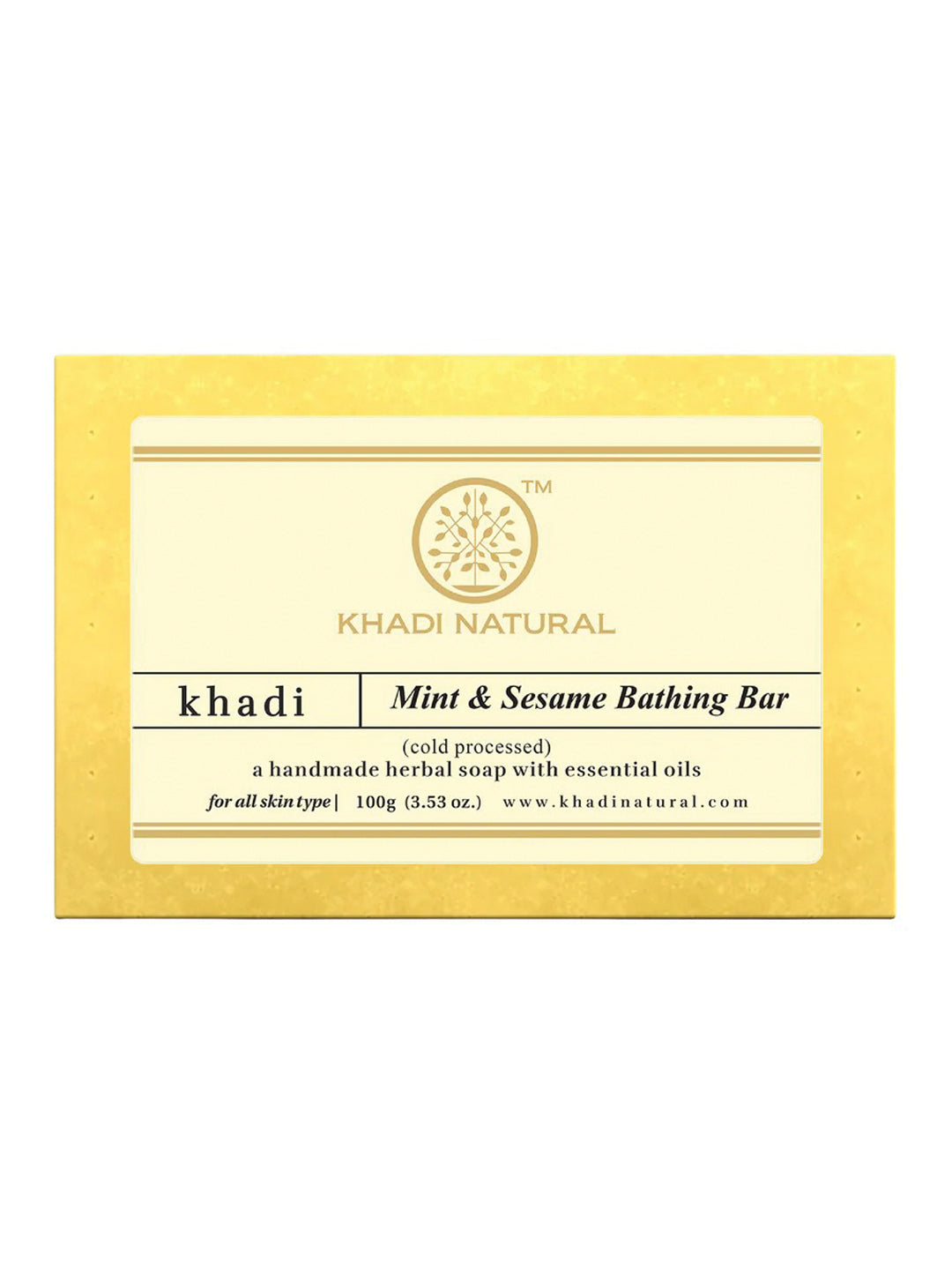 Khadi Natural Mint & Sesame Soap (100g)
