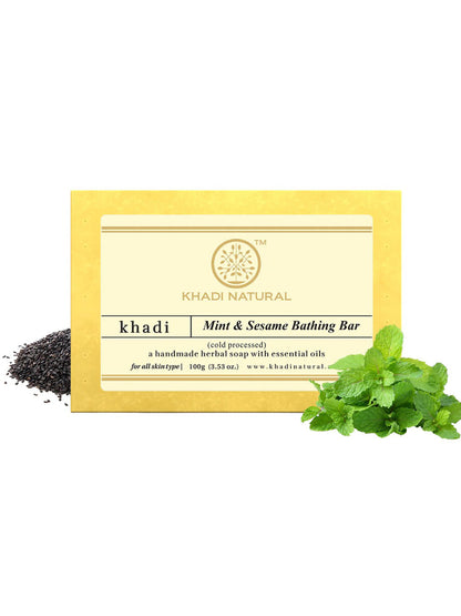 Khadi Natural Mint & Sesame Soap (100g)