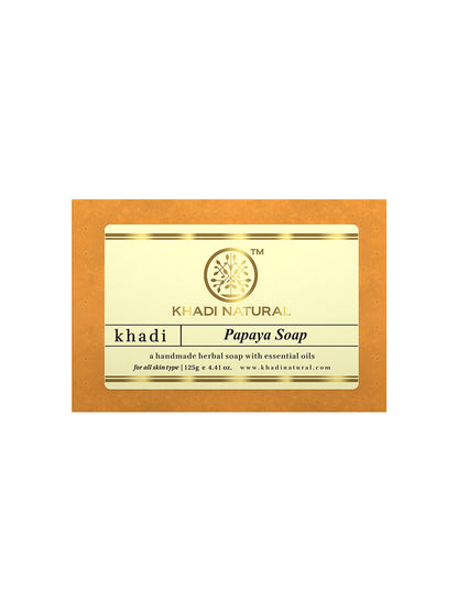 Khadi Natural Papaya Soap (125g)