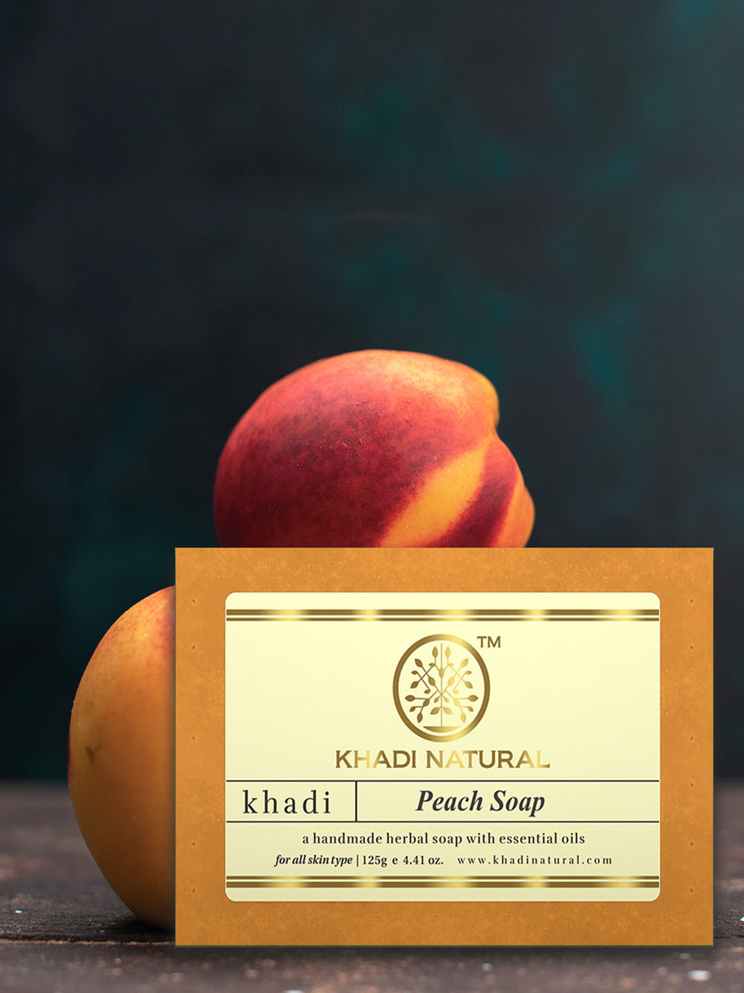 Khadi Natural Peach Soap (125g)