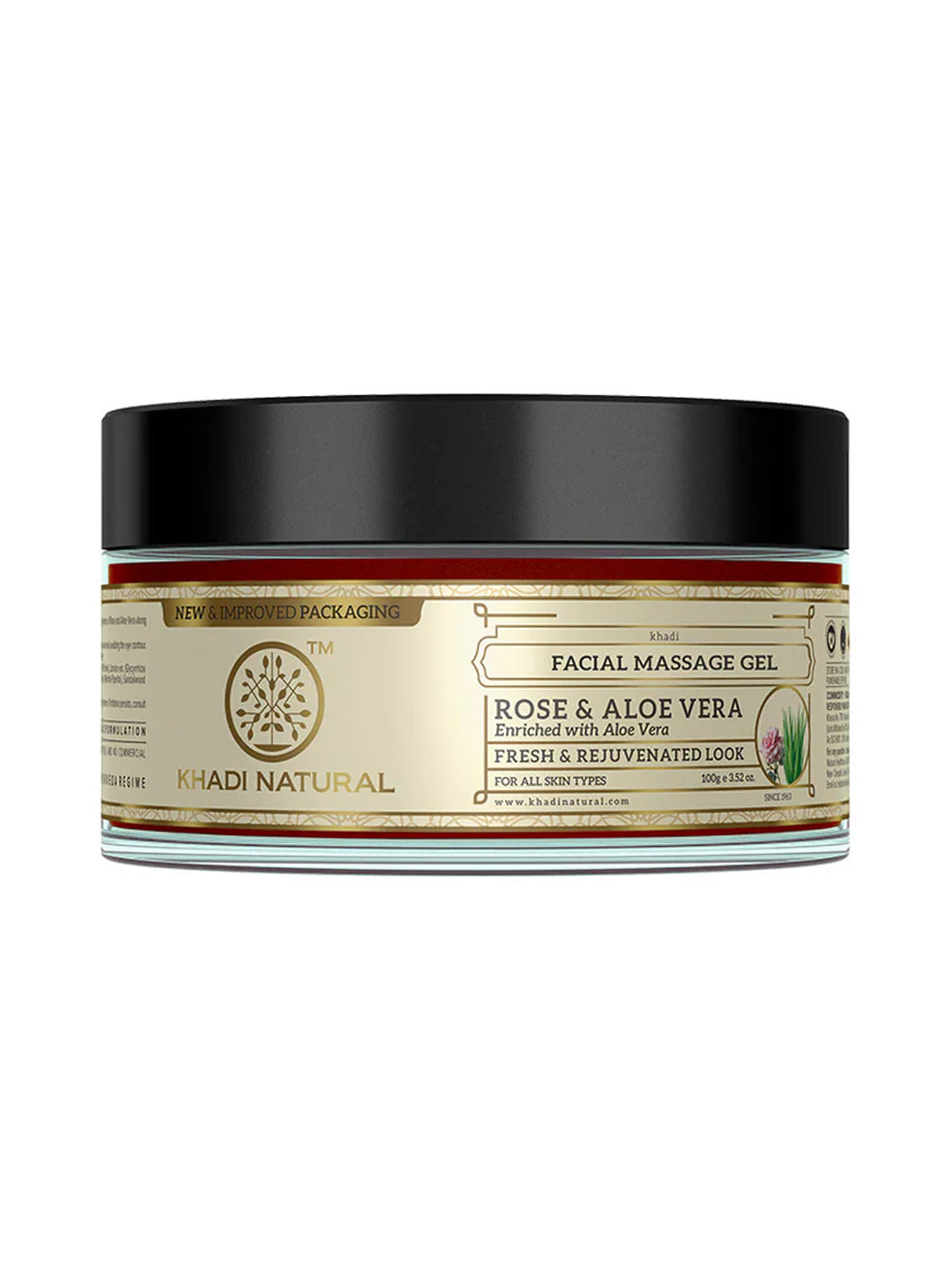Khadi Natural Rose & Aloe Vera Face Massage Gel (100g)