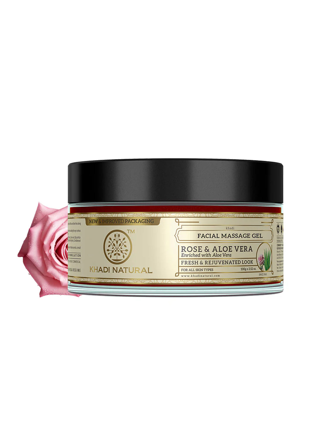 Khadi Natural Rose & Aloe Vera Face Massage Gel (100g)