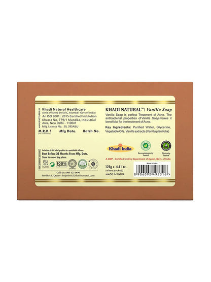 Khadi Natural Vanilla Soap (125g)