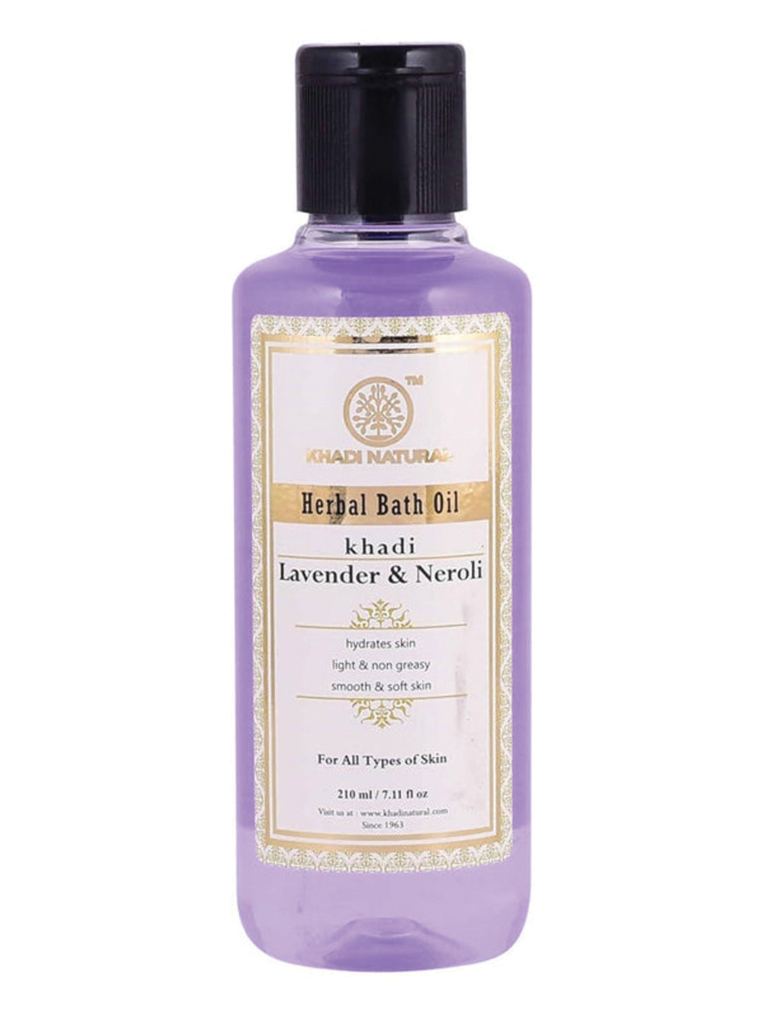 Khadi Natural Lavender & Neroli Bath Oil (210ml)