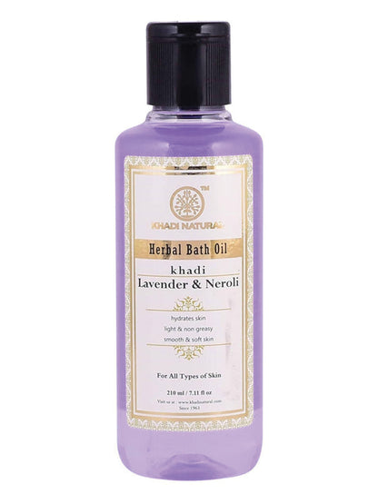 Khadi Natural Lavender & Neroli Bath Oil (210ml)