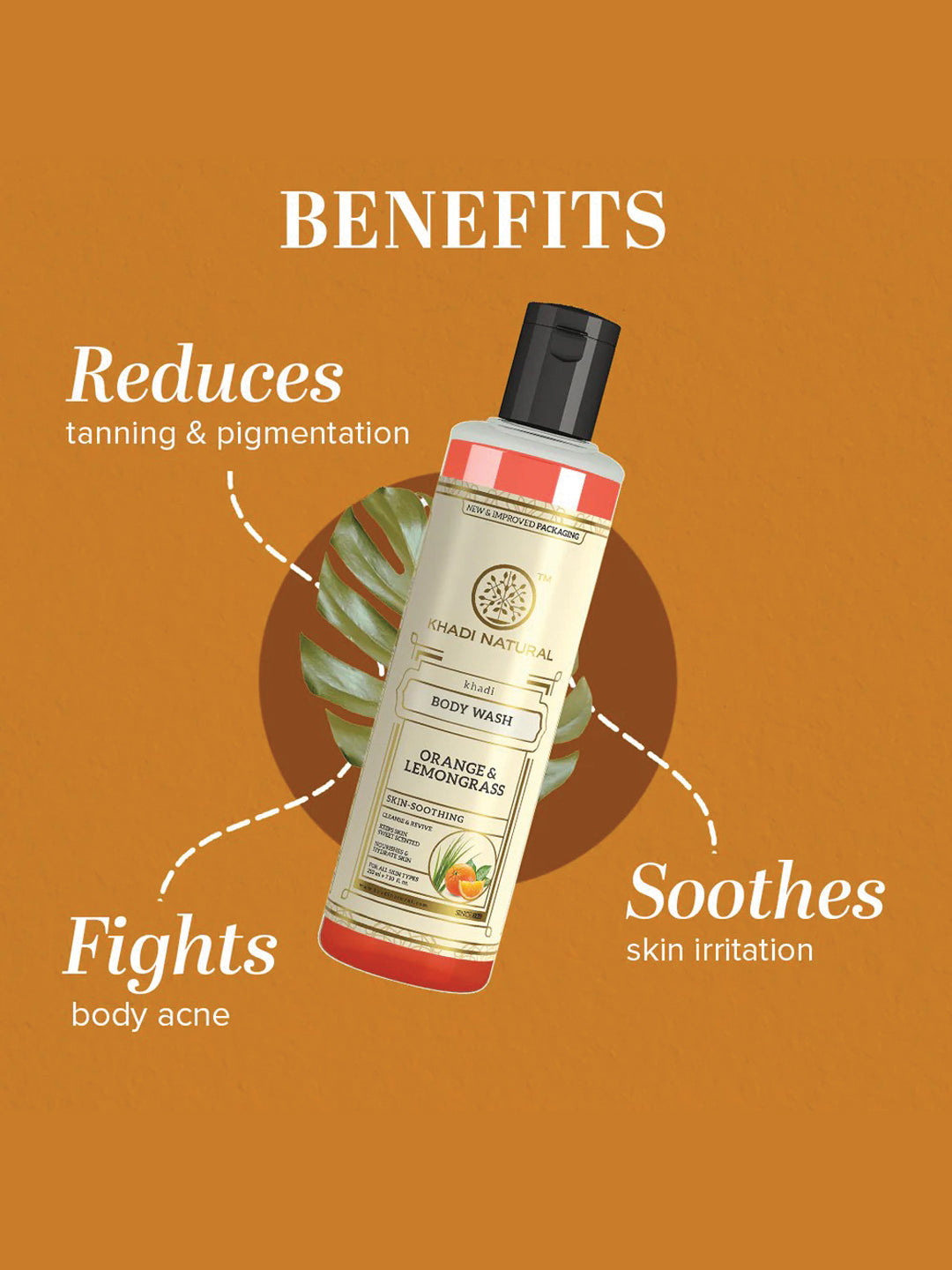 Khadi Natural Orange & Lemongrass Body Wash (210ml)