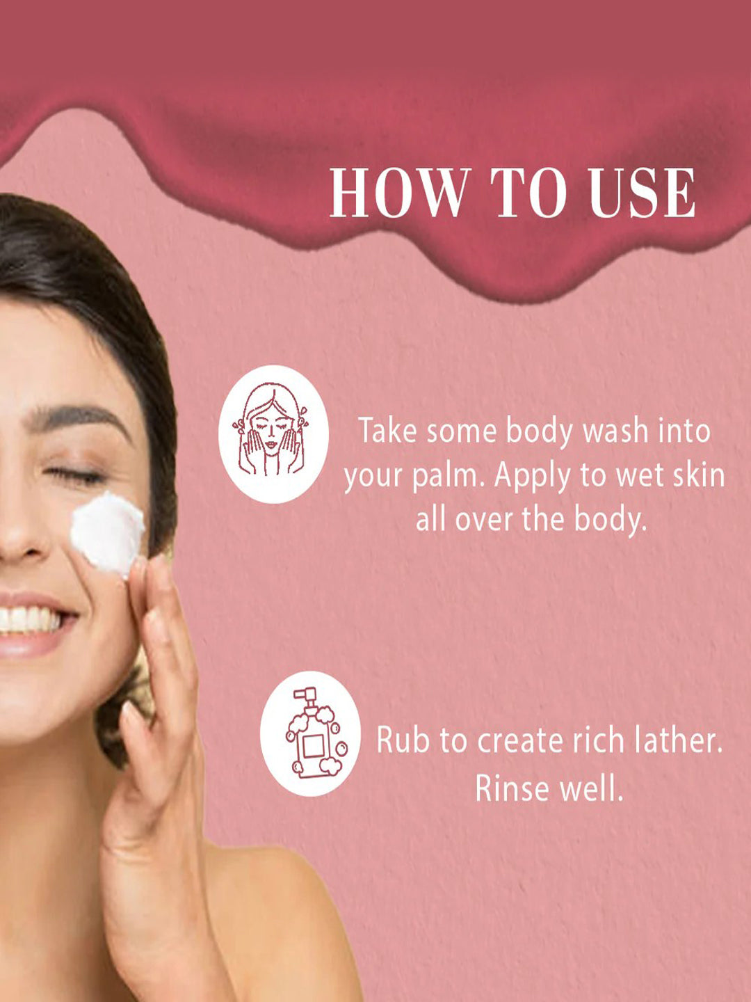 Khadi Natural Rose & Honey Body Wash (210ml)
