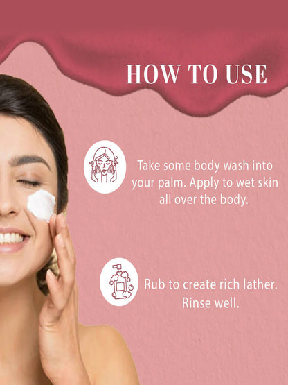 Khadi Natural Rose & Honey Body Wash (210ml)