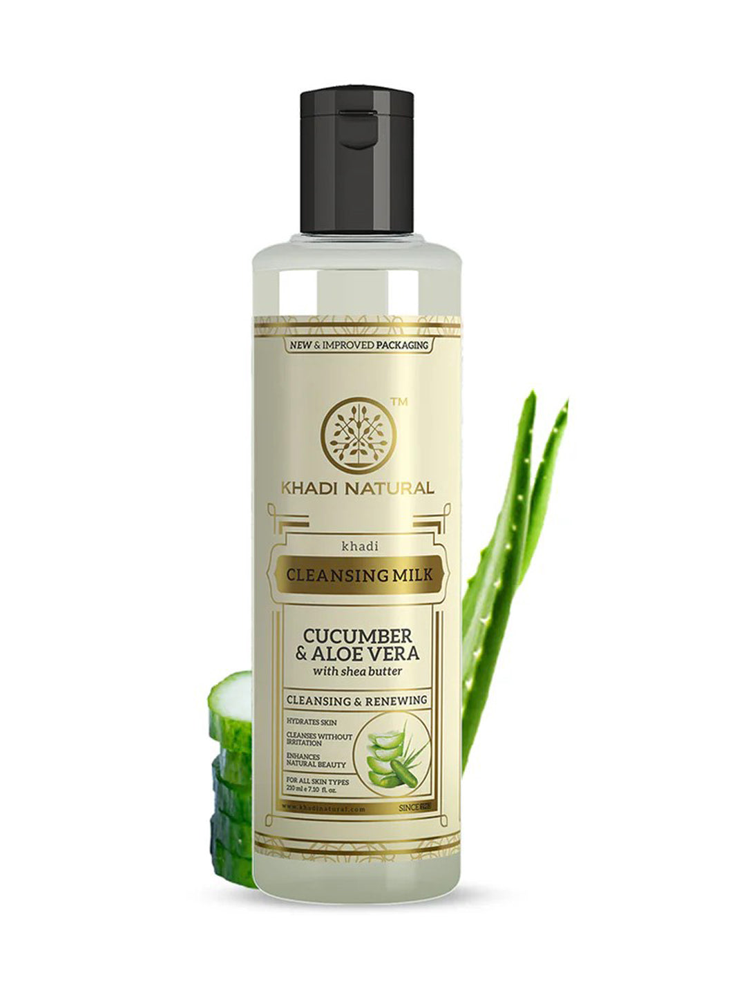 Khadi Natural Cucumber & Aloe Vera Cleansing Milk (210ml)