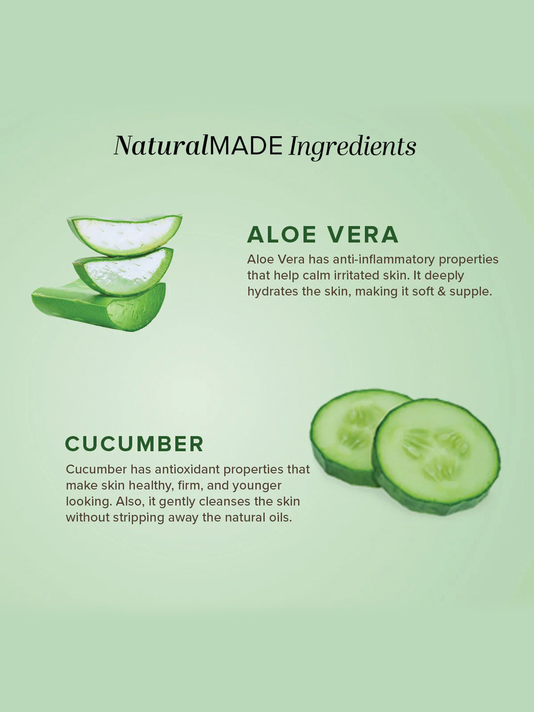 Khadi Natural Cucumber & Aloe Vera Cleansing Milk (210ml)