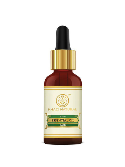 Khadi Natural Basil Essential Oil (15ml)
