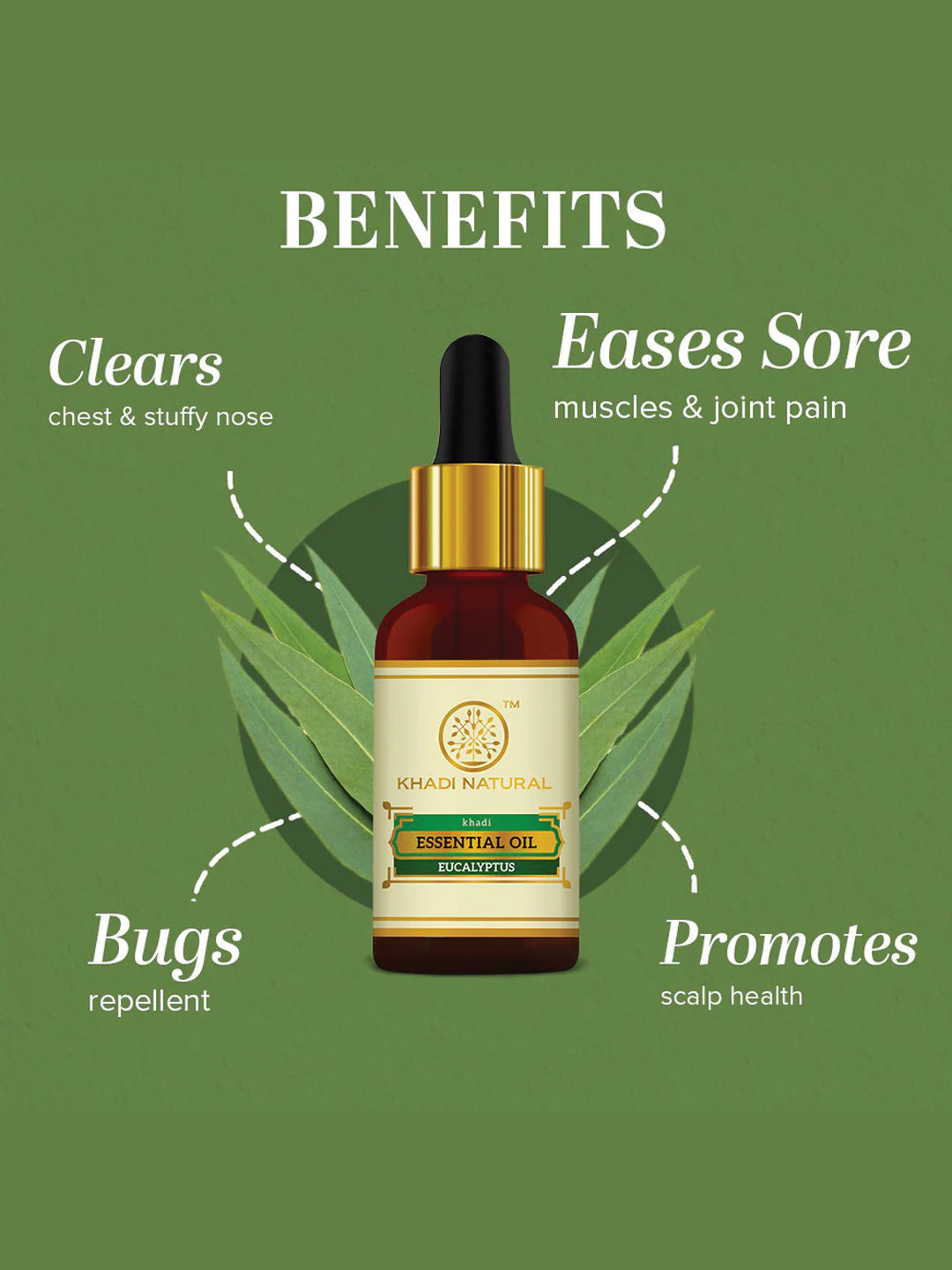 Khadi Natural Eucalyptus Essential Oil (15ml)