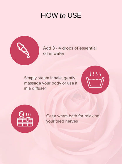 Khadi Natural Rose Essential Oil (15ml)