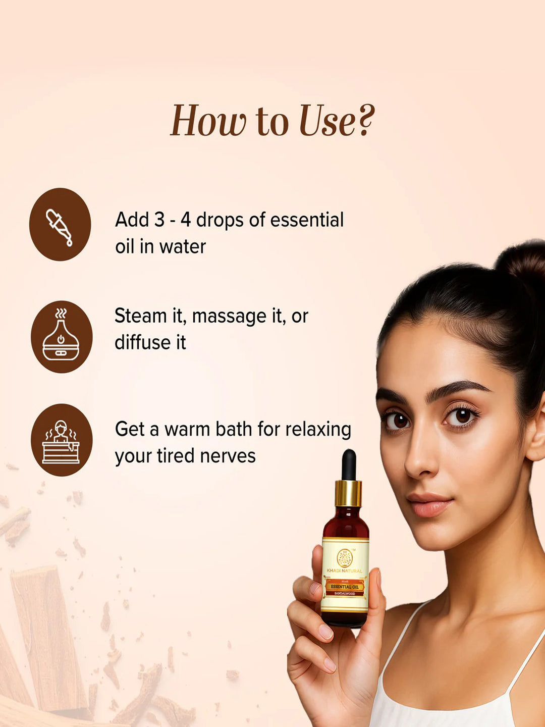 Khadi Natural Sandalwood Essential Oil (15ml)