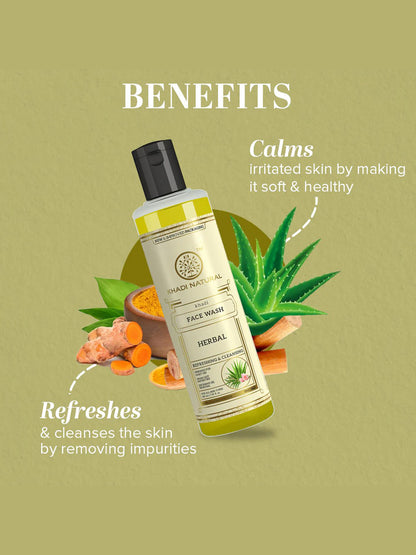 Khadi Natural Herbal Face Wash (210ml)