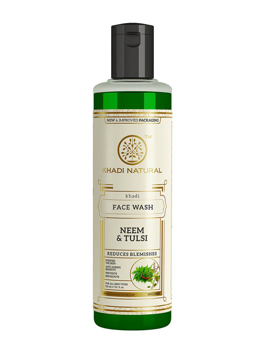 Khadi Natural Neem & Tulsi Face Wash (210ml)