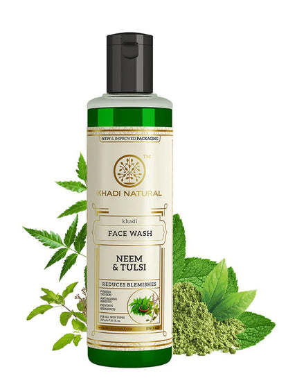 Khadi Natural Neem & Tulsi Face Wash (210ml)