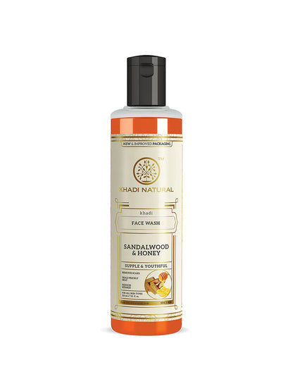Khadi Natural Sandalwood & Honey Face Wash (210ml)