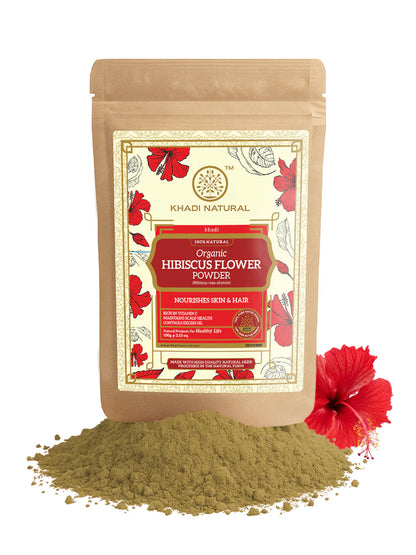 Khadi Natural Organic Hibiscus Flower Powder (100g)