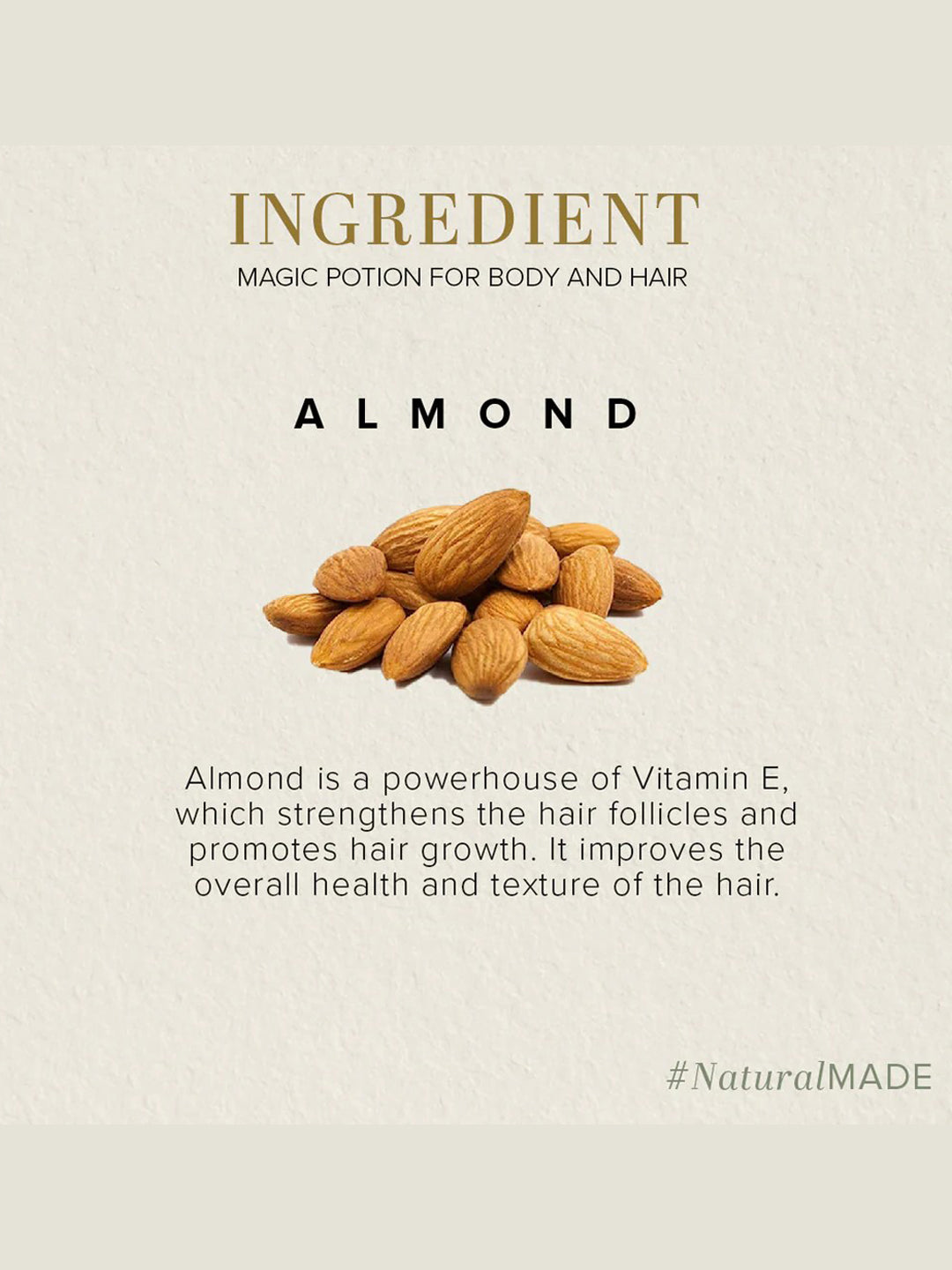 Khadi Natural Sweet Almond Hair & Body Oil (100ml)