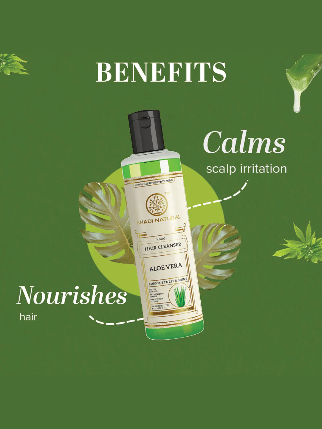 Khadi Natural Aloe Vera Hair Cleanser (210ml)