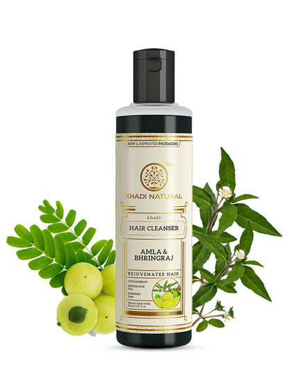 Khadi Natural Amla & Bhringraj Hair Cleanser (210ml)
