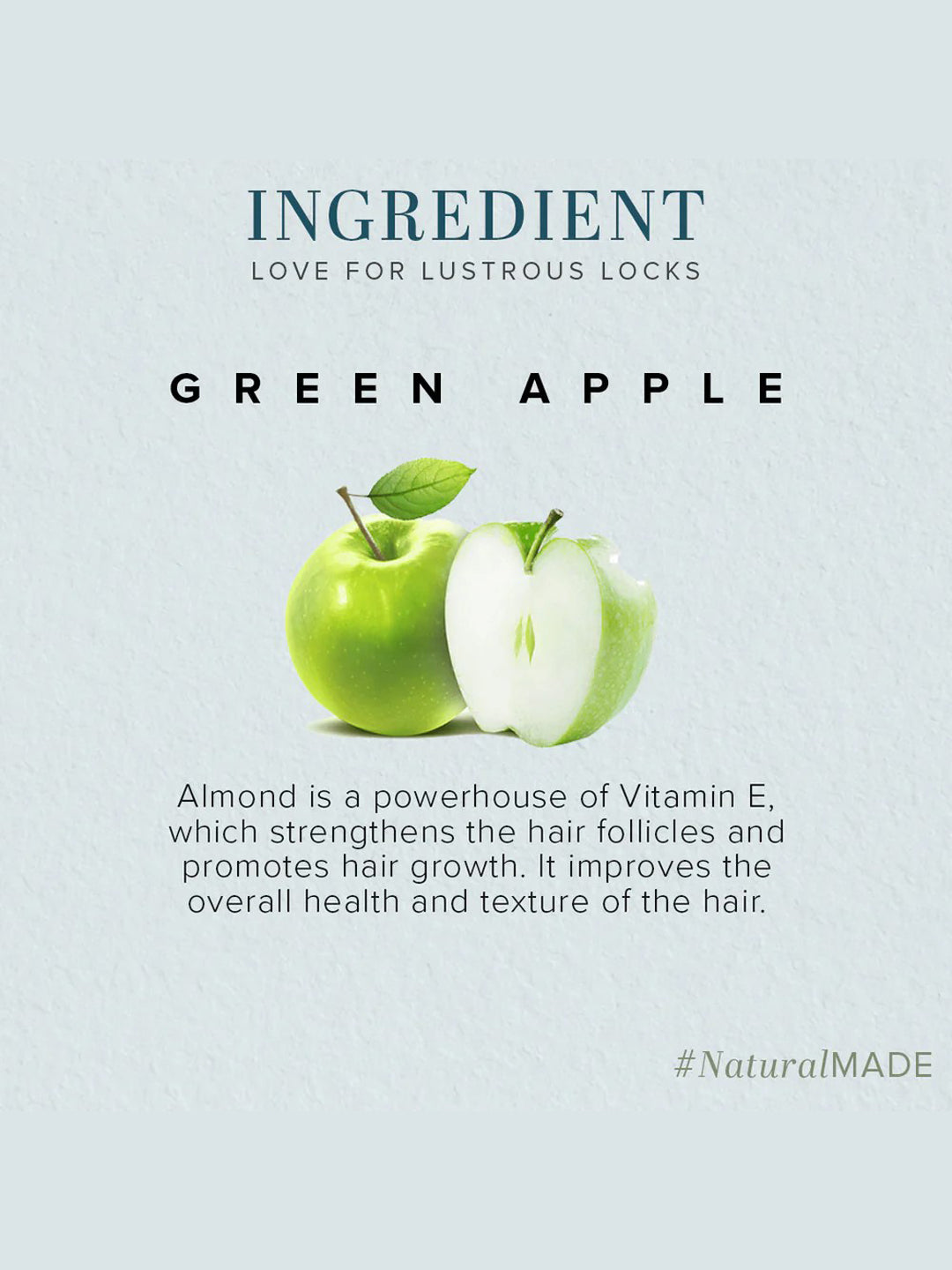 Khadi Natural Green Apple + Conditioner Hair Cleanser (210ml)