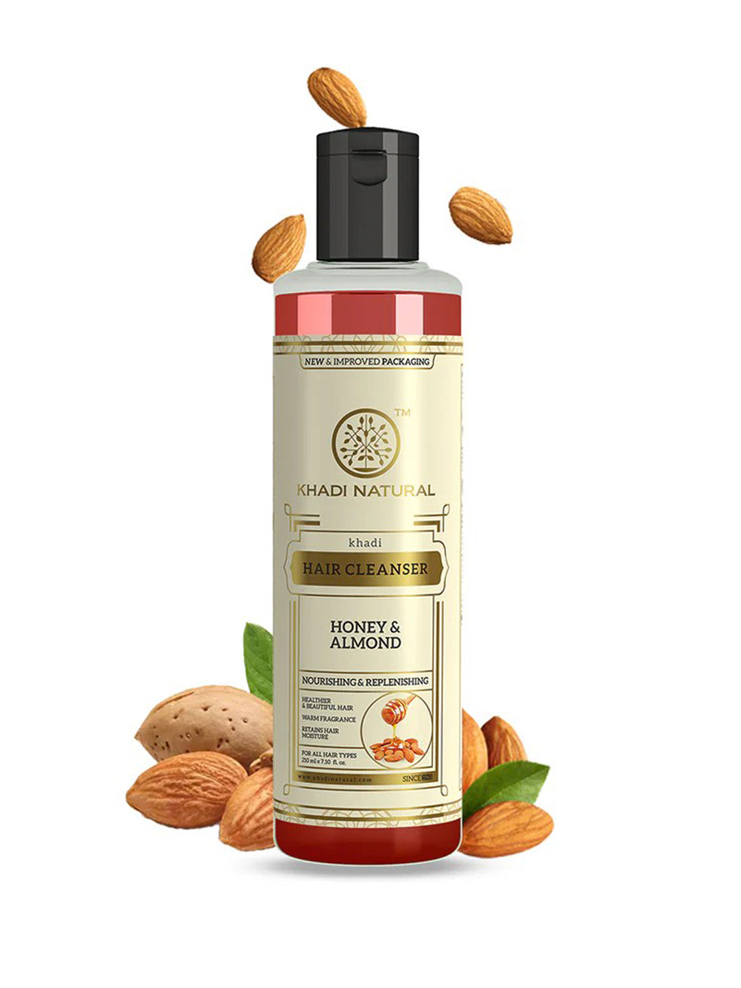 Khadi Natural Honey & Almond Hair Cleanser (210ml)