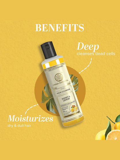 Khadi Natural Honey & Lemon Hair Cleanser (210ml)