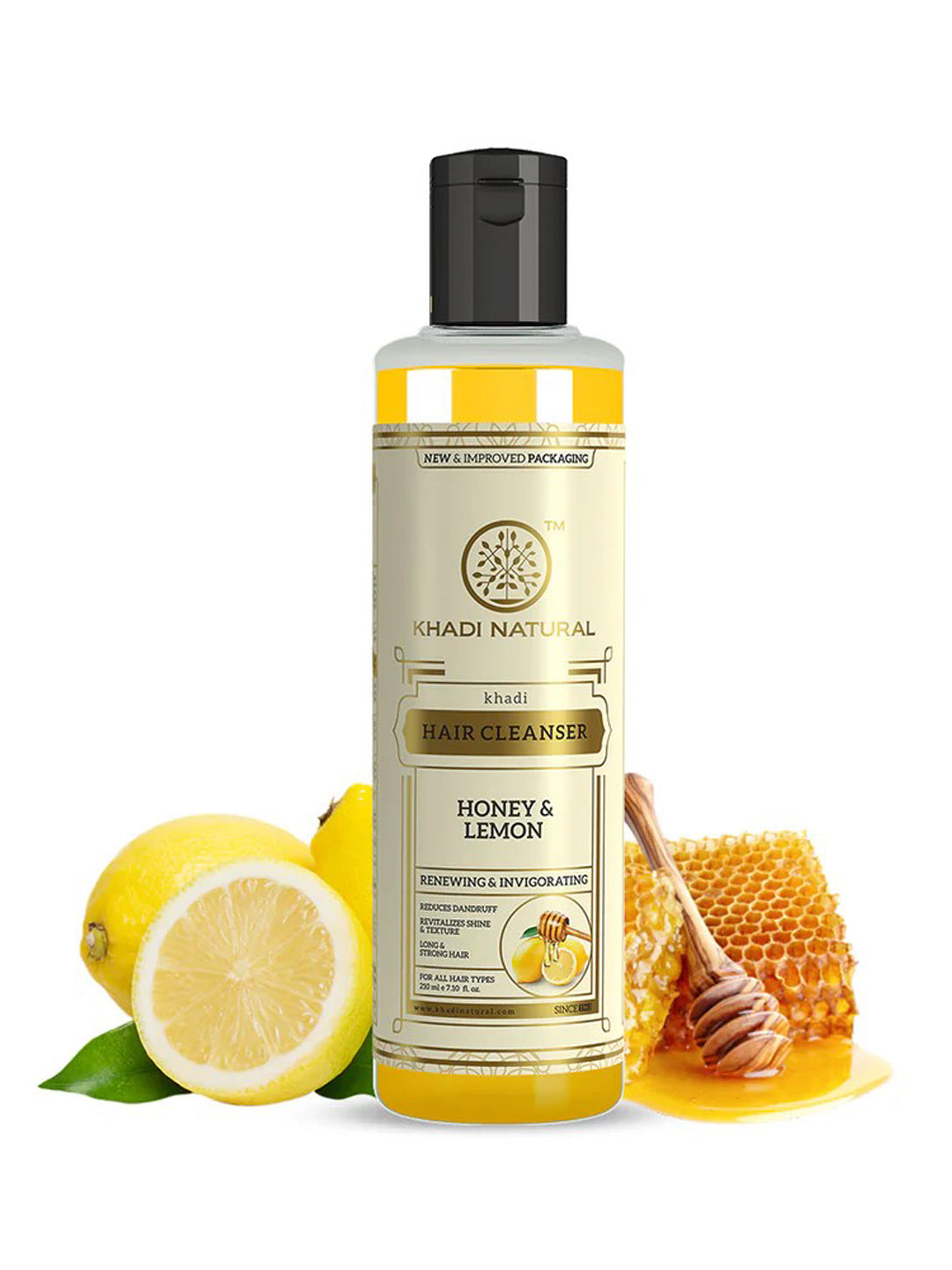 Khadi Natural Honey & Lemon Hair Cleanser (210ml)