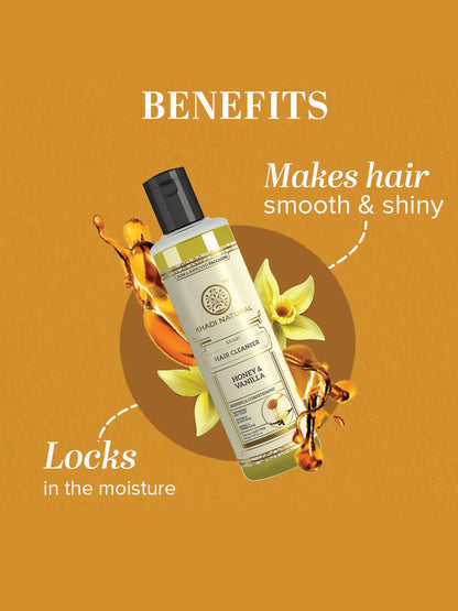 Khadi Natural Honey & Vanilla Hair Cleanser (210ml)