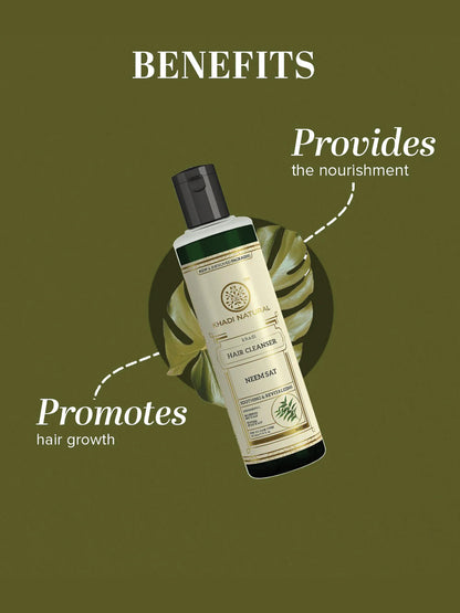 Khadi Natural Neem Sat Hair Cleanser (210ml)
