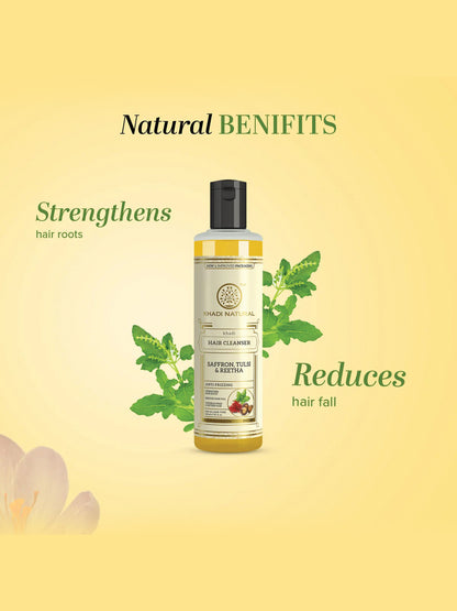 Khadi Natural Saffron Tulsi & Reetha Cleanser (210ml)