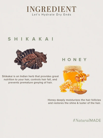 Khadi Natural Woody Sandal & Honey Hair Cleanser (210ml)