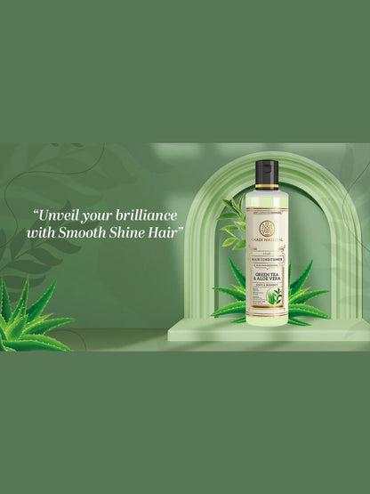 Khadi Natural Green Tea & Aloe Vera Hair Conditioner (SLS Free) (210ml)