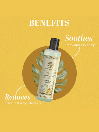Khadi Natural Honey & Lemon Hair Conditioner (210ml)
