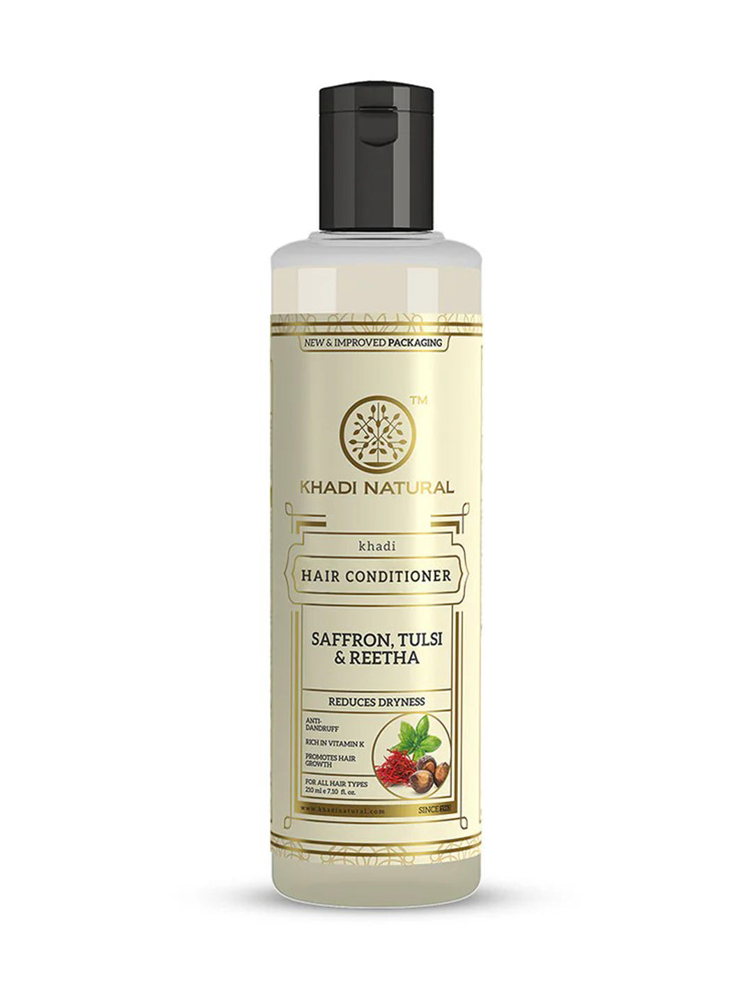Khadi Natural Saffron Tulsi & Reetha Hair Conditioner (210ml)