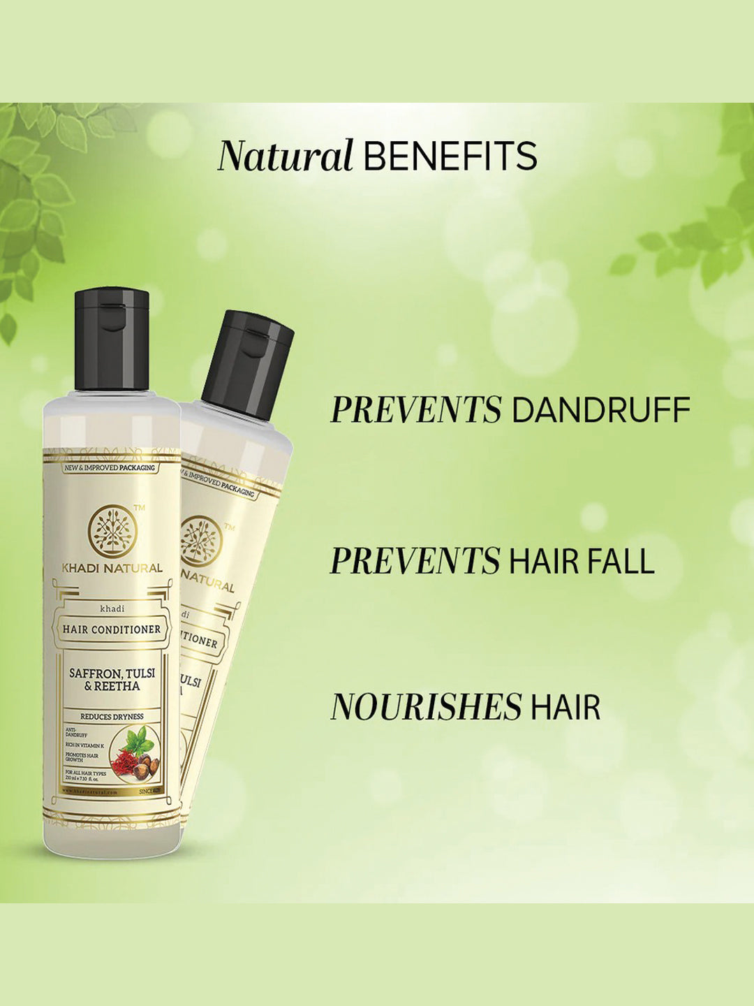 Khadi Natural Saffron Tulsi & Reetha Hair Conditioner (210ml)