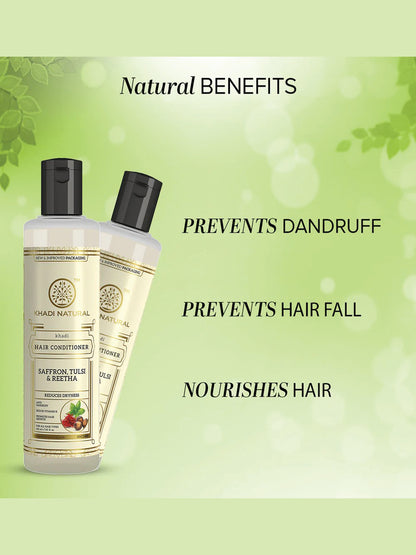 Khadi Natural Saffron Tulsi & Reetha Hair Conditioner (210ml)