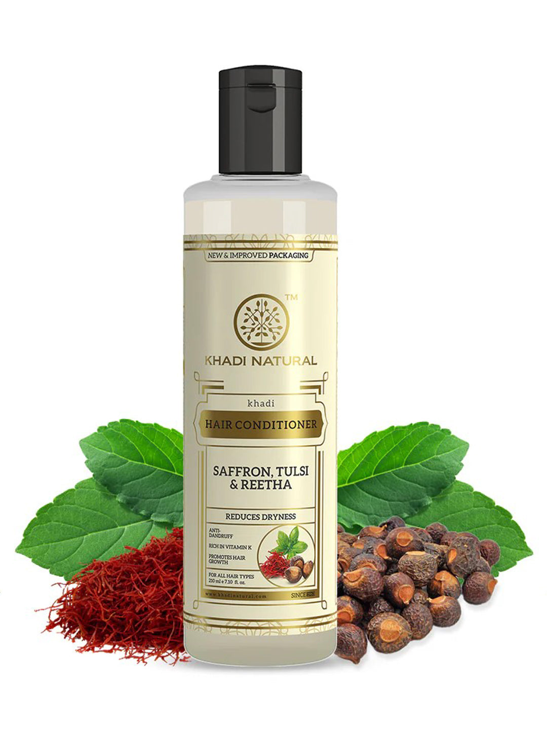 Khadi Natural Saffron Tulsi & Reetha Hair Conditioner (210ml)