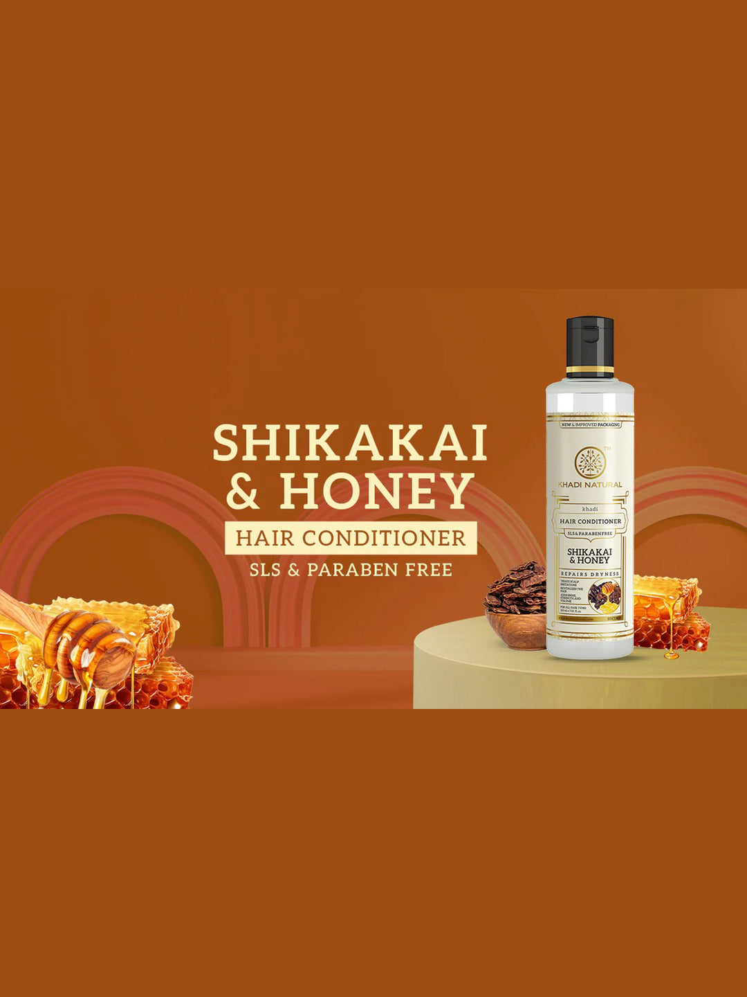 Khadi Natural Shikakai & Honey Hair Conditioner (210ml)