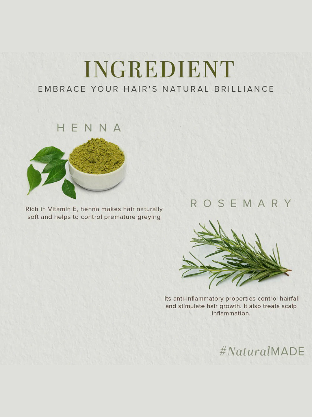 Khadi Natural Henna & Rosemary Hair Oil (210ml)